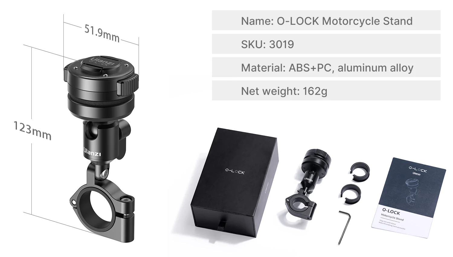 Ulanzi O-LOCK Motorcycle Stand