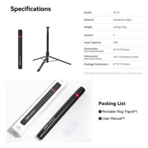 Ulanzi at01 metal multi functional tripod stand t052 (5)
