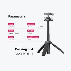 Ulanzi mt47 metal tripod (8)