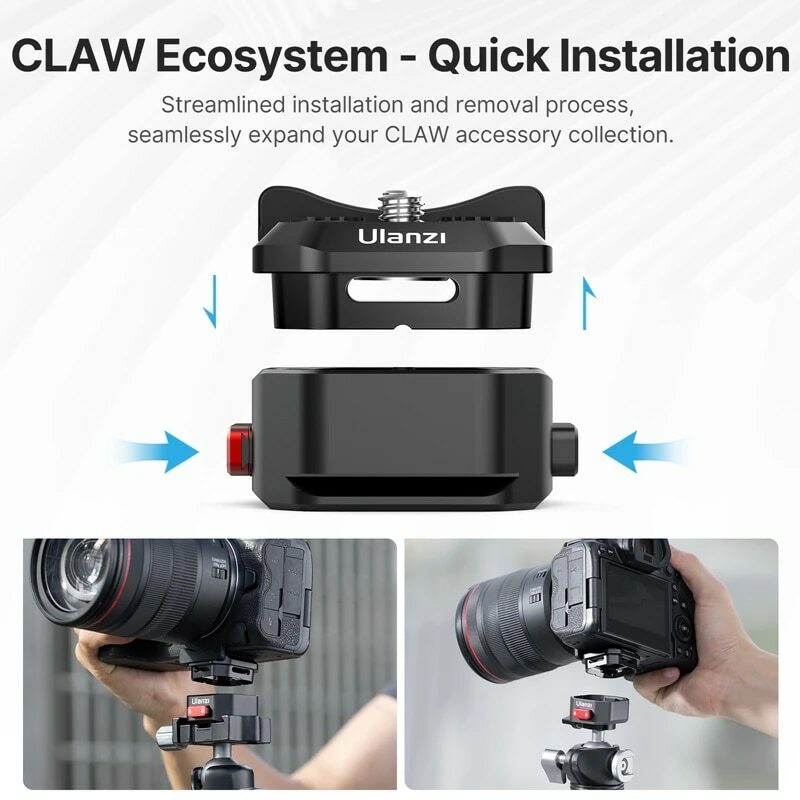 ulanzi-ca28-2 Ulanzi CA28 Claw Quick Release Plate เพลทปลดเร็ว สำหรับต่อกับขาตั้งกล้อง อุปกรณ์ต่างๆ รองรับระบบ Claw Series