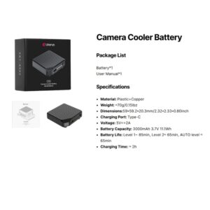 Ulanzi cu01 thermostatic semiconductor camera cooler kit (13)