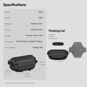 Ulanzi ab02 tai outdoor sling bag detail picture (13)