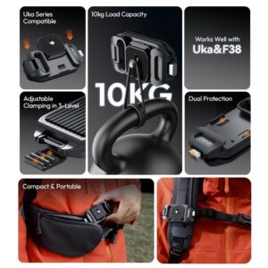 Ulanzi uka07 uka quick release kit for camera backpack strap clip (2)