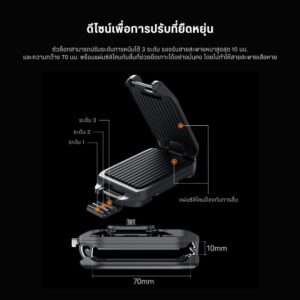 Ulanzi uka07 uka quick release kit for camera backpack strap clip (5)