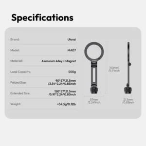 Ulanzi ma07 maglock with cold shoe phone holder (13) 