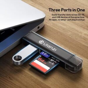 Ulanzi CR1 3-in-1 USB Card Reader ตัวอ่านการ์ด-3 Ulanzi cr1 3 in 1 usb card reader ตัวอ่านการ์ด 3