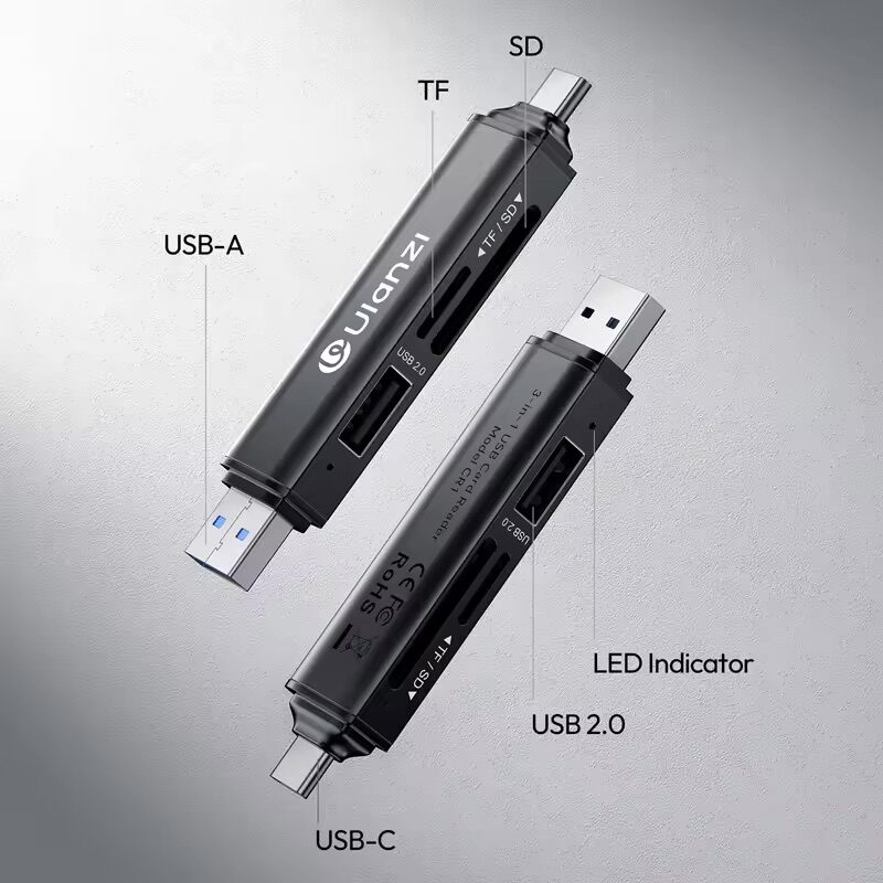 Ulanzi CR1 3-in-1 USB Card Reader ตัวอ่านการ์ด-5 Ulanzi cr1 3 in 1 usb card reader ตัวอ่านการ์ด 5