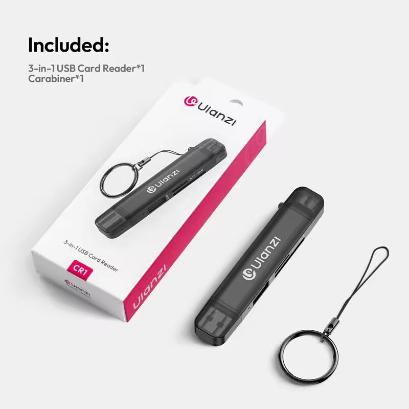 Ulanzi CR1 3-in-1 USB Card Reader ตัวอ่านการ์ด-7 Ulanzi cr1 3 in 1 usb card reader ตัวอ่านการ์ด 7