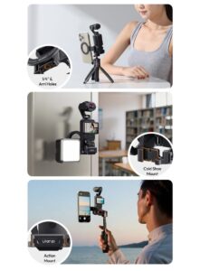 Ulanzi pm01 pocket 3 magnetic expansion adapter ตัวแปลงระบบแม่เหล็กอัจฉริยะ dji osmo pocket 3 อุปกรณ์สตูดิโอ magsafe (5)