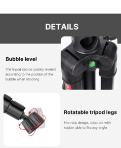 Ulanzi u select vt 02 lightweight portable camera tripod ขาตั้งกล้อง ขาตั้งพกพา 13