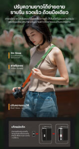Falcam maglink quick magnetic buckle shoulder strap lite v2 สายคล้องกล้อง สายสะพายกล้อง แม่เหล็กพรีเมียม น้ำหนักเบา 66g (6)