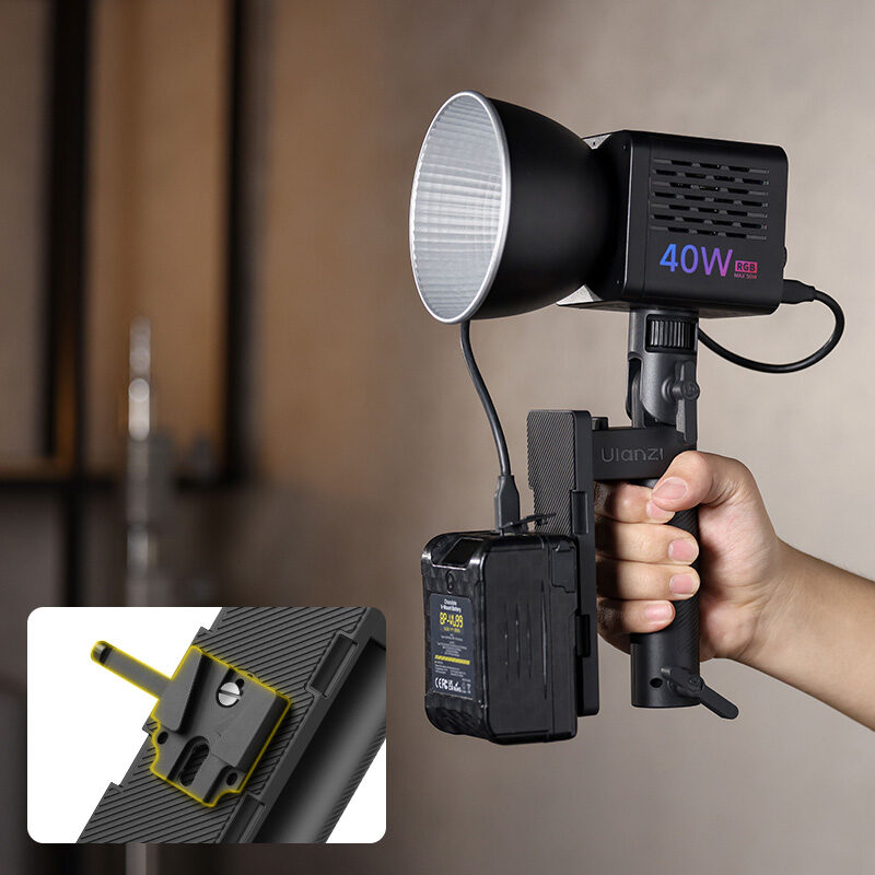 Ulanzi LA06 Light Handle Grip with Power Mount ด้ามจับไฟ LED พร้อมฐานใส่พาวเวอร์แบงค์ แบตสำรอง อเนกประสงค์_9 Ulanzi la06 light handle grip with power mount ด้ามจับไฟ led พร้อมฐานใส่พาวเวอร์แบงค์ แบตสำรอง อเนกประสงค์ 9