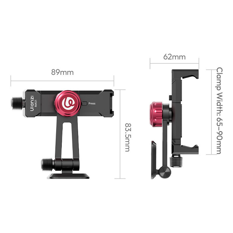 Ulanzi MA51 QuickClip Phone Clamp ที่หนีบโทรศัพท์ หัวจับมือถือ หัวจับ iPhone 17 16 15 แบบปรับได้ พร้อมระบบล็อกเร็ว_12 Ulanzi ma51 quickclip phone clamp ที่หนีบโทรศัพท์ หัวจับมือถือ หัวจับ iphone 17 16 15 แบบปรับได้ พร้อมระบบล็อกเร็ว 12