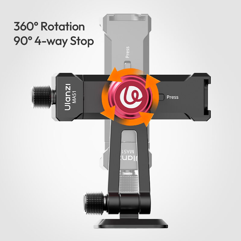 Ulanzi MA51 QuickClip Phone Clamp ที่หนีบโทรศัพท์ หัวจับมือถือ หัวจับ iPhone 17 16 15 แบบปรับได้ พร้อมระบบล็อกเร็ว_6 Ulanzi ma51 quickclip phone clamp ที่หนีบโทรศัพท์ หัวจับมือถือ หัวจับ iphone 17 16 15 แบบปรับได้ พร้อมระบบล็อกเร็ว 6