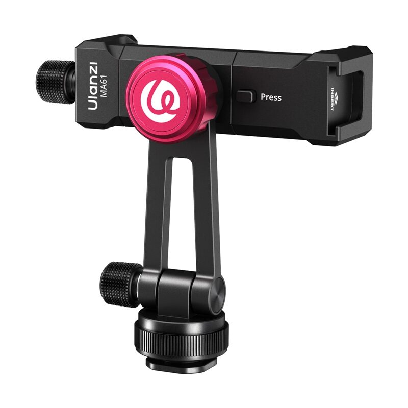 Ulanzi MA61 QuickClip Phone Clamp with Cold Shoe Mount หัวจับมือถือ ระดับมืออาชีพ พร้อมระบบ Quick-Adjust และ Cold Shoe Mount.1 Ulanzi ma61 quickclip phone clamp with cold shoe mount หัวจับมือถือ ระดับมืออาชีพ พร้อมระบบ quick adjust และ cold shoe mount.1