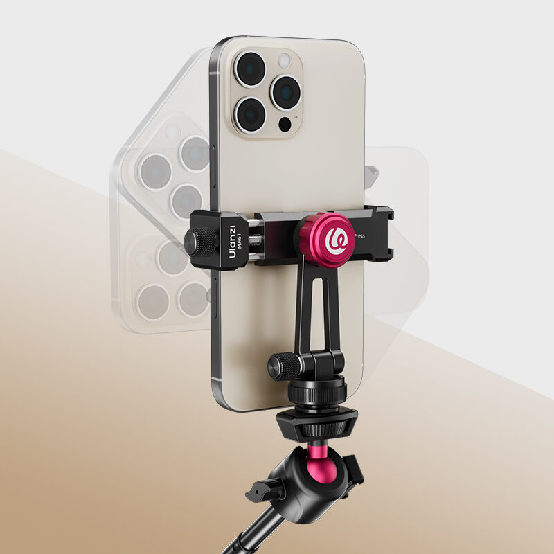 Ulanzi MA61 QuickClip Phone Clamp with Cold Shoe Mount หัวจับมือถือ ระดับมืออาชีพ พร้อมระบบ Quick-Adjust และ Cold Shoe Mount_4 Ulanzi ma61 quickclip phone clamp with cold shoe mount หัวจับมือถือ ระดับมืออาชีพ พร้อมระบบ quick adjust และ cold shoe mount 4