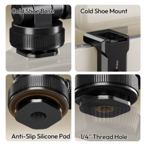 Ulanzi MA61 QuickClip Phone Clamp with Cold Shoe Mount หัวจับมือถือ ระดับมืออาชีพ พร้อมระบบ Quick-Adjust และ Cold Shoe Mount_8 Ulanzi ma61 quickclip phone clamp with cold shoe mount หัวจับมือถือ ระดับมืออาชีพ พร้อมระบบ quick adjust และ cold shoe mount 8