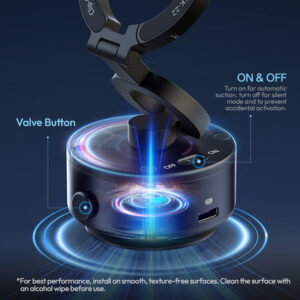 Ulanzi SK-22 Clip-On Electric Suction Cup MagMount ที่วางโทรศัพท์ แม่เหล็กดูดไฟฟ้า ขาตั้ง Magsafe พร้อม MagLock Hook_4 Ulanzi sk 22 clip on electric suction cup magmount ที่วางโทรศัพท์ แม่เหล็กดูดไฟฟ้า ขาตั้ง magsafe พร้อม maglock hook 4