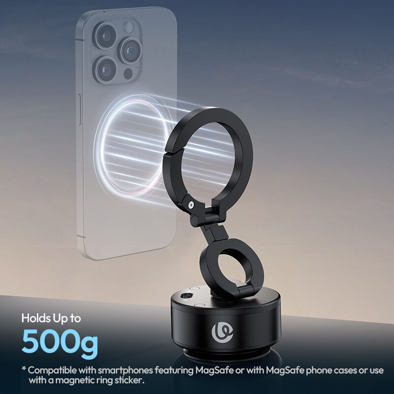 Ulanzi SK-22 Clip-On Electric Suction Cup MagMount ที่วางโทรศัพท์ แม่เหล็กดูดไฟฟ้า ขาตั้ง Magsafe พร้อม MagLock Hook_9 Ulanzi sk 22 clip on electric suction cup magmount ที่วางโทรศัพท์ แม่เหล็กดูดไฟฟ้า ขาตั้ง magsafe พร้อม maglock hook 9