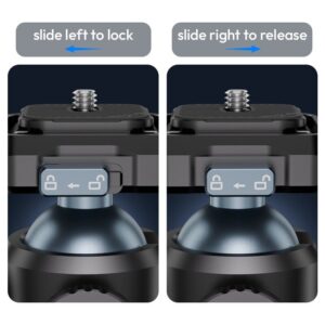 Ulanzi T100 Ball Head UKA Quick Release หัวบอล ขาตั้งกล้อง รองรับน้ำหนักสูงสุด 6kg ระบบปลดเร็ว_ 3 Ulanzi t100 ball head uka quick release หัวบอล ขาตั้งกล้อง รองรับน้ำหนักสูงสุด 6kg ระบบปลดเร็ว 3