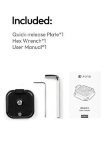 Ulanzi uka09 uka anti twist quick release plate แผ่นรองกล้อง ระบบ quick release ขาตั้งกล้อง เพลทกล้อง เพลทปลดเร็ว (9)
