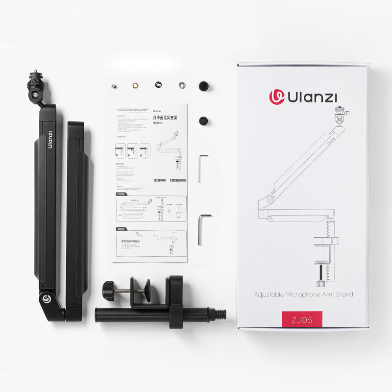 Ulanzi ZJ05 Adjustable Microphone Boom Arm แขนไมโครโฟน ขาจับไมค์หนีบโต๊ะ_27 Ulanzi zj05 adjustable microphone boom arm แขนไมโครโฟน ขาจับไมค์หนีบโต๊ะ 27