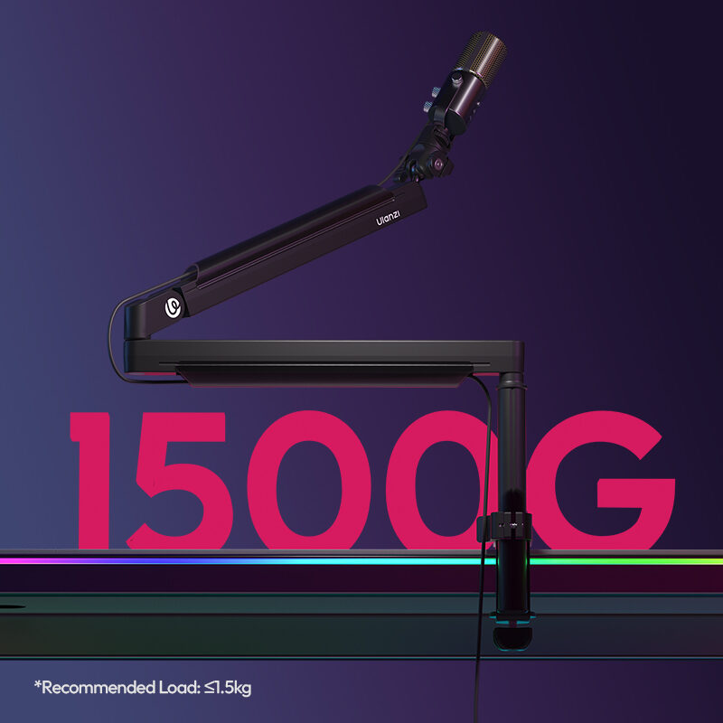 Ulanzi ZJ05 Adjustable Microphone Boom Arm แขนไมโครโฟน ขาจับไมค์หนีบโต๊ะ_3 Ulanzi zj05 adjustable microphone boom arm แขนไมโครโฟน ขาจับไมค์หนีบโต๊ะ 3