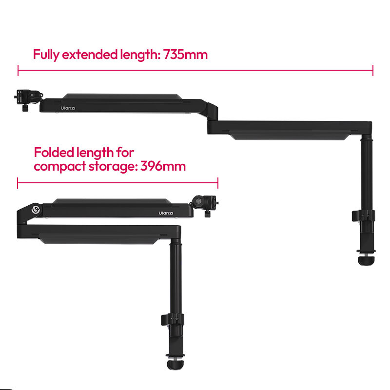 Ulanzi ZJ05 Adjustable Microphone Boom Arm แขนไมโครโฟน ขาจับไมค์หนีบโต๊ะ_6 Ulanzi zj05 adjustable microphone boom arm แขนไมโครโฟน ขาจับไมค์หนีบโต๊ะ 6