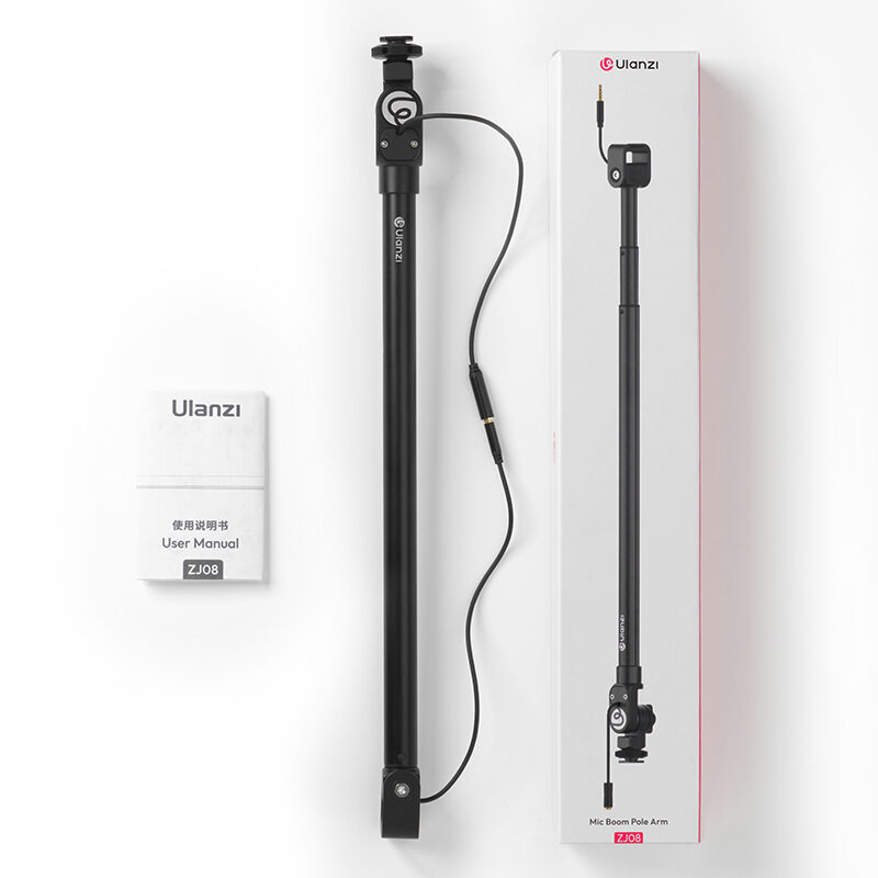 Ulanzi ZJ08 Mic Boom Pole Arm แขนไมโครโฟน แขน Boom ต่อไมค์ ยืดหดได้ ระดับมืออาชีพ_26 Ulanzi zj08 mic boom pole arm แขนไมโครโฟน แขน boom ต่อไมค์ ยืดหดได้ ระดับมืออาชีพ 26
