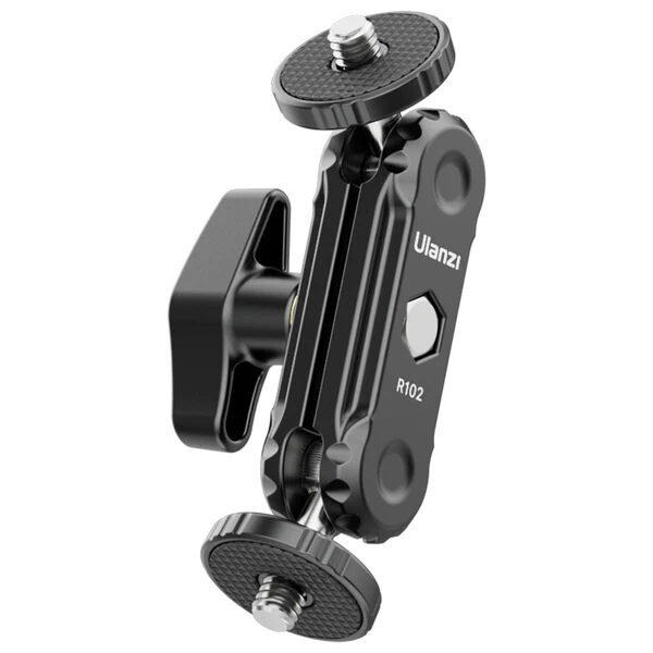 Ulanzi R102 Double Ball Head Mount - ขาจับหัวบอลคู่ปรับมุม 360° สำหรับกล้องและอุปกรณ์เสริม Ulanzi r102 double ball head mount ขาจับหัวบอลคู่ปรับมุม 360° สำหรับกล้องและอุปกรณ์เสริม