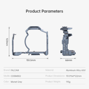 FALCAM C00B4802 Quick Release Camera Cage for Canon EOS R5II - เคสกล้องระบบ Quick Release พร้อมแผ่นด (13) Falcam c00b4802 quick release camera cage for canon eos r5ii เคสกล้องระบบ quick release พร้อมแผ่นด (13)