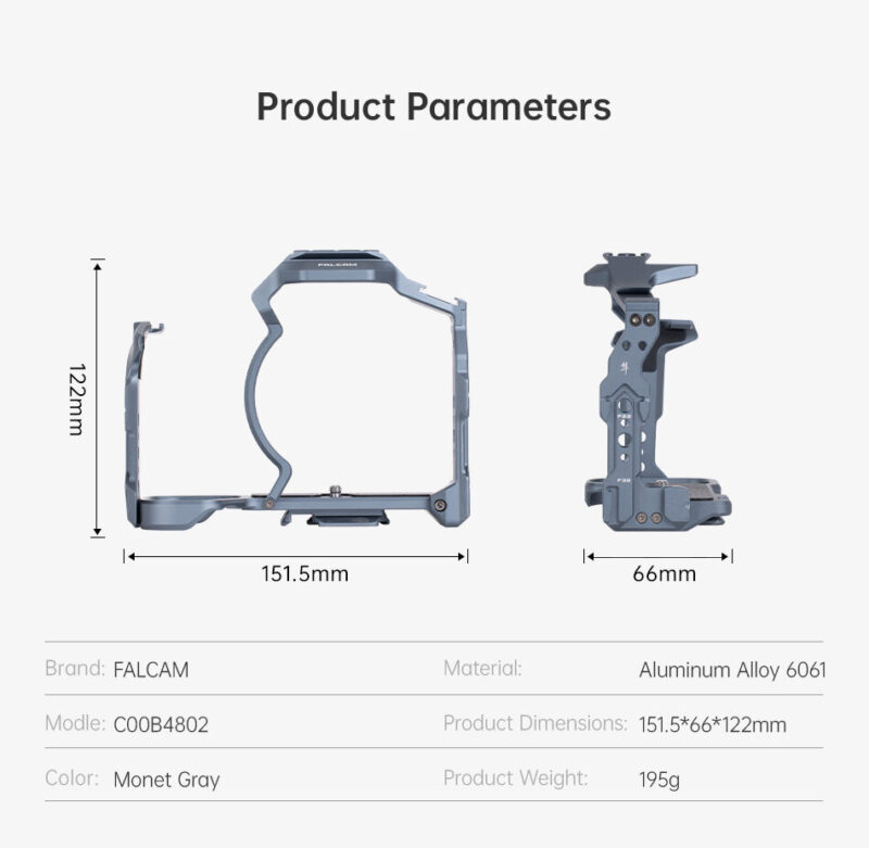 FALCAM C00B4802 Quick Release Camera Cage for Canon EOS R5II - เคสกล้องระบบ Quick Release พร้อมแผ่นด (13) Falcam c00b4802 quick release camera cage for canon eos r5ii เคสกล้องระบบ quick release พร้อมแผ่นด (13)