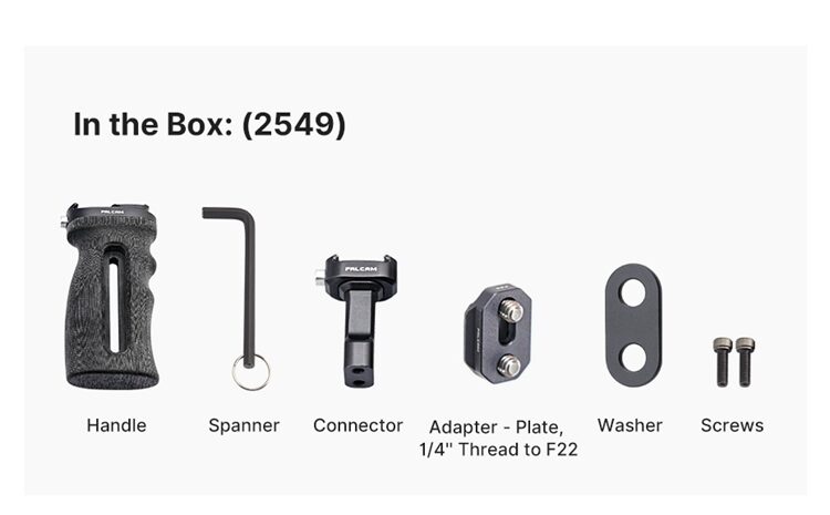 FALCAM F22 QR Side Handle ด้ามจับระบบ Quick Release วัสดุ Micarta (11) Falcam f22 qr side handle ด้ามจับระบบ quick release วัสดุ micarta (11)
