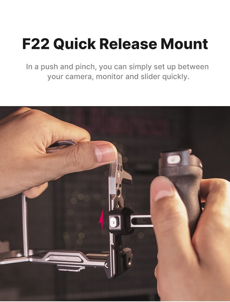 FALCAM F22 QR Side Handle ด้ามจับระบบ Quick Release วัสดุ Micarta (6) Falcam f22 qr side handle ด้ามจับระบบ quick release วัสดุ micarta (6)