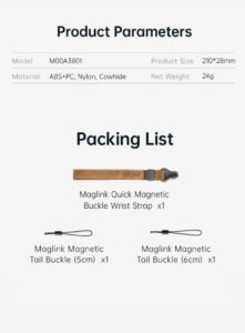 Falcam maglink quick magnetic buckle braided wrist strap m00a3801 สายรัดข้อมือ แม่เหล็กแบบถัก สำหรับกล้อง สายคล้องกล้อง (11)