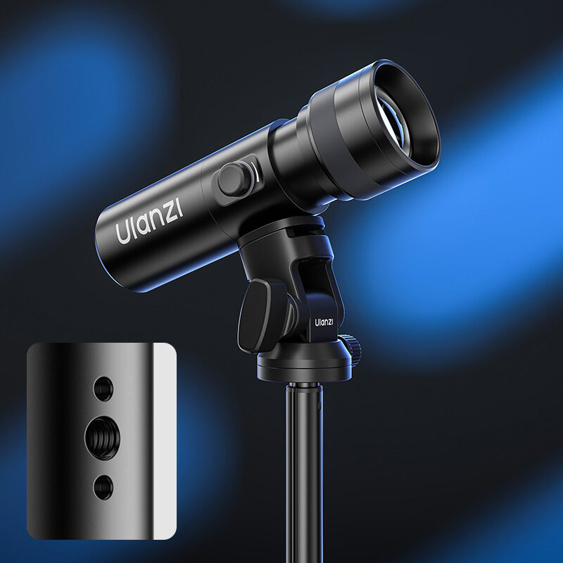 Ulanzi LM01 Photography Flashlight - ไฟแฟลชไลท์ถ่ายภาพระดับมืออาชีพ 10W พร้อม 20 Gobo และแสง RGB 4 โทน (18) Ulanzi lm01 photography flashlight ไฟแฟลชไลท์ถ่ายภาพระดับมืออาชีพ 10w พร้อม 20 gobo และแสง rgb 4 โทน (18)