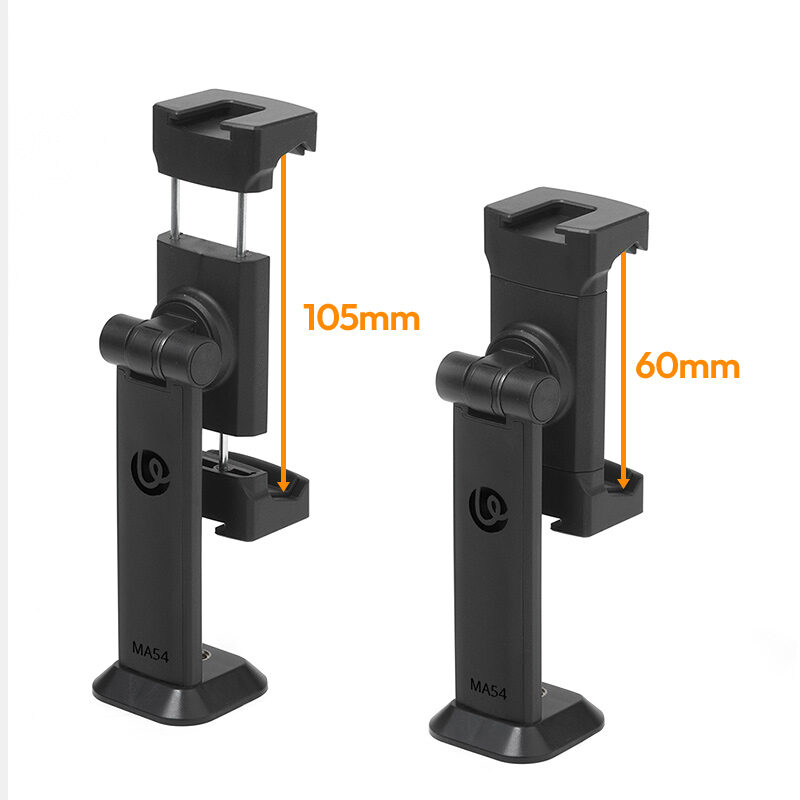 Ulanzi MA54 Uka Phone Holder - ที่จับมือถือแบบหมุนได้ 360° พร้อม Dual Cold Shoe Mount (6) Ulanzi ma54 uka phone holder ที่จับมือถือแบบหมุนได้ 360° พร้อม dual cold shoe mount (6)