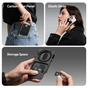Ulanzi ML25 MagLock Cardholder - กระเป๋าบัตรแม่เหล็ก คาร์บอนไฟเบอร์ บาง 0.8cm พร้อมขาตั้ง กระเป๋าบัตร Magsafe 11 Ulanzi ml25 maglock cardholder กระเป๋าบัตรแม่เหล็ก คาร์บอนไฟเบอร์ บาง 0.8cm พร้อมขาตั้ง กระเป๋าบัตร magsafe 11