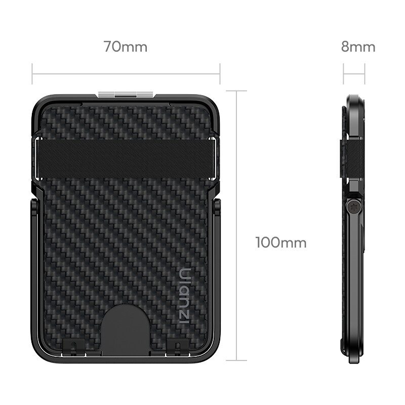 Ulanzi ML25 MagLock Cardholder - กระเป๋าบัตรแม่เหล็ก คาร์บอนไฟเบอร์ บาง 0.8cm พร้อมขาตั้ง กระเป๋าบัตร Magsafe 13 Ulanzi ml25 maglock cardholder กระเป๋าบัตรแม่เหล็ก คาร์บอนไฟเบอร์ บาง 0.8cm พร้อมขาตั้ง กระเป๋าบัตร magsafe 13