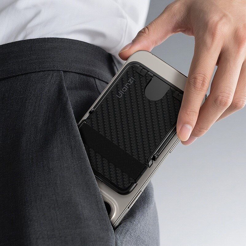 Ulanzi ML25 MagLock Cardholder - กระเป๋าบัตรแม่เหล็ก คาร์บอนไฟเบอร์ บาง 0.8cm พร้อมขาตั้ง กระเป๋าบัตร Magsafe Ulanzi ml25 maglock cardholder กระเป๋าบัตรแม่เหล็ก คาร์บอนไฟเบอร์ บาง 0.8cm พร้อมขาตั้ง กระเป๋าบัตร magsafe
