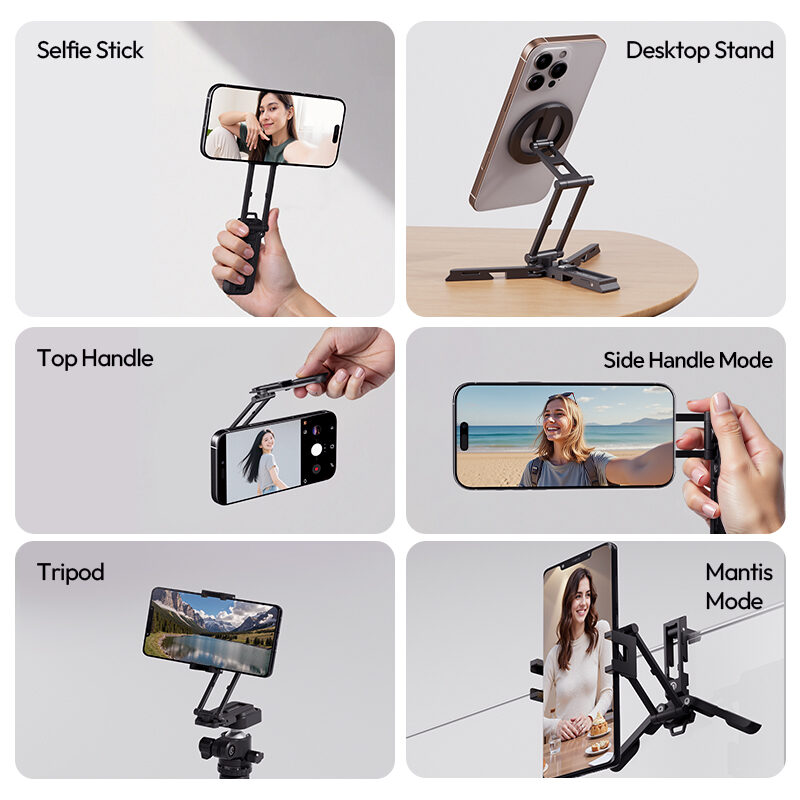 Ulanzi sk29 foldable phone stand ที่ตั้งโทรศัพท์พับได้เอนกประสงค์ 5 โหมด แม่เหล็กคลิป ขาตั้งiphone 3