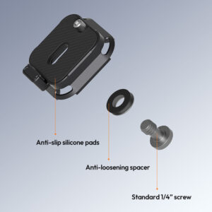 Ulanzi UKA09 Quick-Release Anti-Twist Plate (C080) เพลทปลดเร็ว ขาตั้งกล้อง 6 Ulanzi uka09 quick release anti twist plate (c080) เพลทปลดเร็ว ขาตั้งกล้อง 6