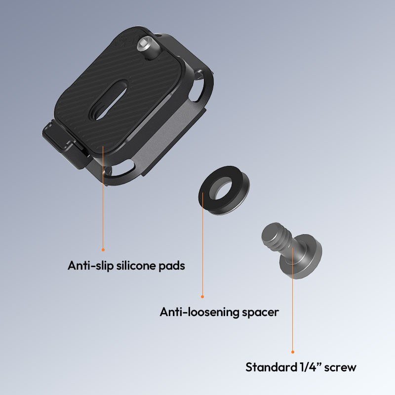 Ulanzi UKA09 Quick-Release Anti-Twist Plate (C080) เพลทปลดเร็ว ขาตั้งกล้อง 6 Ulanzi uka09 quick release anti twist plate (c080) เพลทปลดเร็ว ขาตั้งกล้อง 6