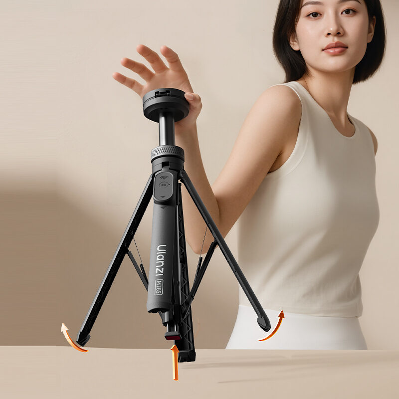 Ulanzi mt85 automatic phone tripod (magsafe) ขาตั้งสมาร์ทโฟน ขาตั้งมือถือ กางอัตโนมัติ พร้อมแม่เหล็ก magsafe ยืดได้ 1.5 เมตร 2
