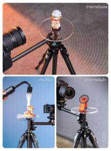 Ulanzi qt05 center column rotating tray ถาดถ่ายภาพ 360° สำหรับ ขาตั้งกล้อง ถาดหมุน (4)