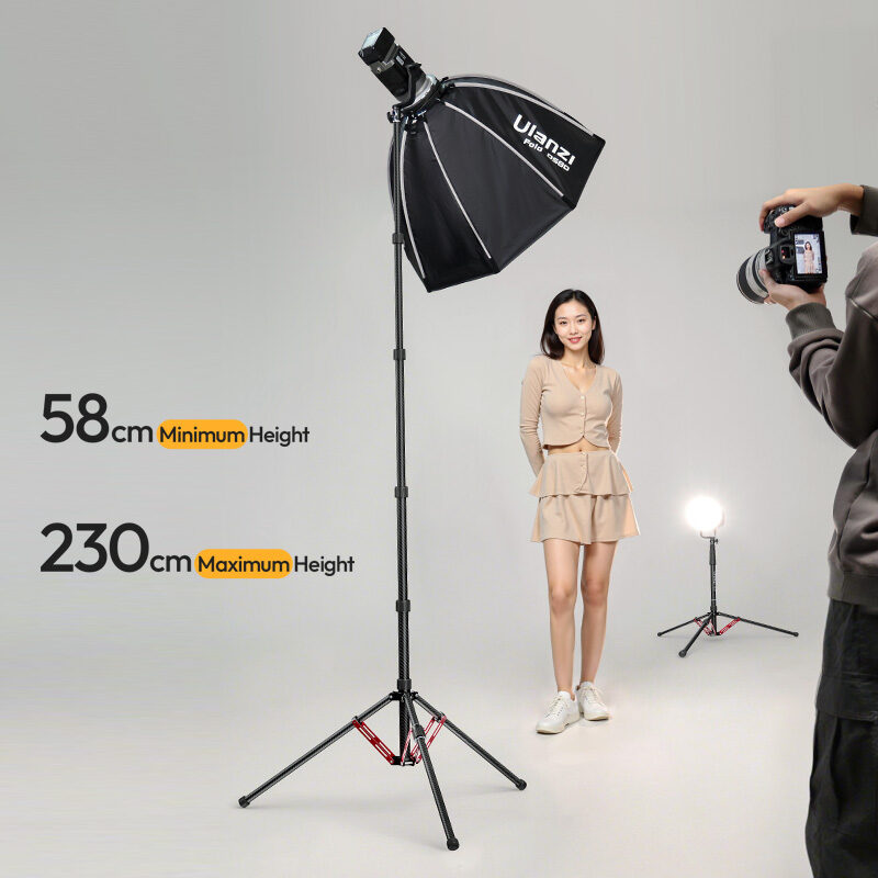 Ulanzi T230 Reversible Leg Light Stand ขาตั้งไฟ คาร์บอนไฟเบอร์ น้ำหนักเบา สูง 2.3 เมตร ขาตั้งกล้อง ไม้เซลฟี่ แขนบูม_4 Ulanzi t230 reversible leg light stand ขาตั้งไฟ คาร์บอนไฟเบอร์ น้ำหนักเบา สูง 2.3 เมตร ขาตั้งกล้อง ไม้เซลฟี่ แขนบูม 4