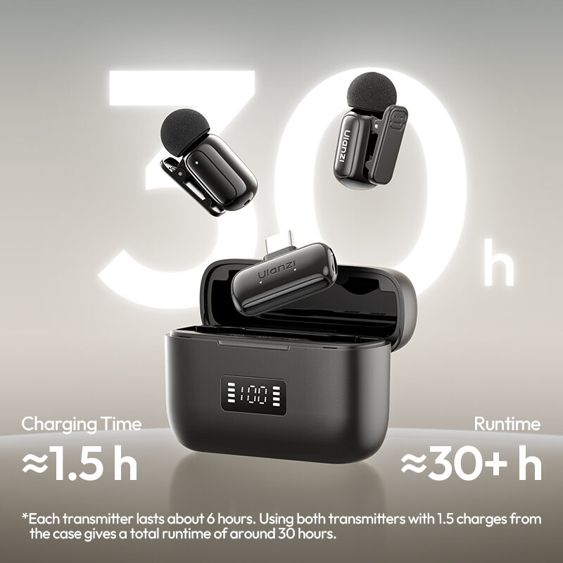 Ulanzi A200 Mini Mic - ไมโครโฟนไร้สายจิ๋ว เสียงระดับมืออาชีพ น้ำหนักเพียง 6g (18) Ulanzi a200 mini mic ไมโครโฟนไร้สายจิ๋ว เสียงระดับมืออาชีพ น้ำหนักเพียง 6g (18)