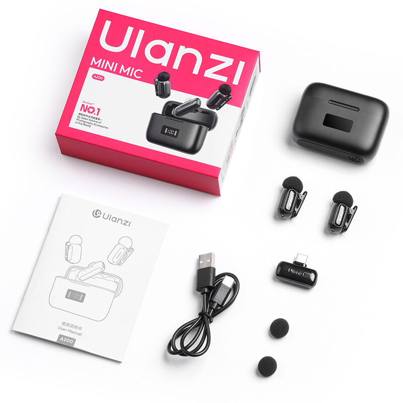 Ulanzi A200 Mini Mic - ไมโครโฟนไร้สายจิ๋ว เสียงระดับมืออาชีพ น้ำหนักเพียง 6g (24) Ulanzi a200 mini mic ไมโครโฟนไร้สายจิ๋ว เสียงระดับมืออาชีพ น้ำหนักเพียง 6g (24)