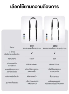 Ulanzi css1 u snap camera shoulder strap สายสะพายกล้อง สายคล้องกล้อง ระบบ quick release (12)