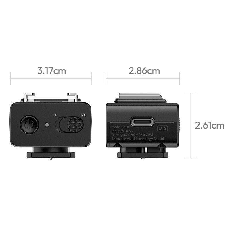 Ulanzi la10 mini flash trigger ทริกเกอร์แฟลชไร้สายขนาดจิ๋ว ควบคุม multi light 2 (15)